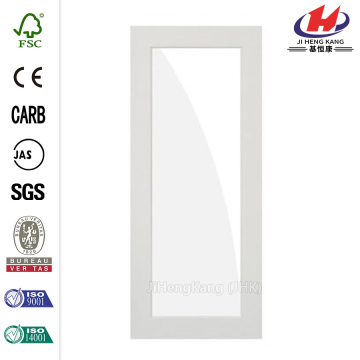 32 in. X 80 in. 1-Lite Solid Core MDF Primed Right-Hand Single Prehung Porte d'intérieur